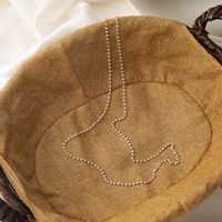 Korean  Retro Pearl Crystal Beaded Necklace sku image 5