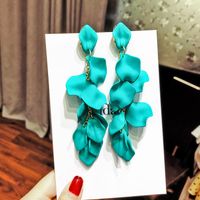 Fashion Geometric Leaf Plating Alloy Drop Earrings sku image 22