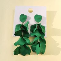 Fashion Geometric Leaf Plating Alloy Drop Earrings sku image 26