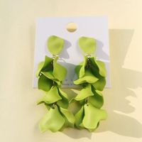 Fashion Geometric Leaf Plating Alloy Drop Earrings sku image 34