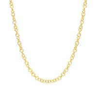 Fashion Tide Round Heart Sleeve Titanium Steel Twist Piece Ring Necklace Bracelet Clavicle Chain Set sku image 29