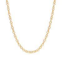 Fashion Tide Round Heart Sleeve Titanium Steel Twist Piece Ring Necklace Bracelet Clavicle Chain Set sku image 30