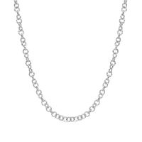 Fashion Tide Round Heart Sleeve Titanium Steel Twist Piece Ring Necklace Bracelet Clavicle Chain Set sku image 28