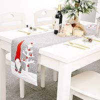 Christmas Decorations Faceless Doll Gray Tablecloth main image 1