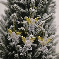 منتجات ديكور Haube عيد الميلاد ، قلادة الملاك الشفافة ، شنقا ملاك صغير جديد ، زخارف شجرة عيد الميلاد main image 1