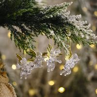 منتجات ديكور Haube عيد الميلاد ، قلادة الملاك الشفافة ، شنقا ملاك صغير جديد ، زخارف شجرة عيد الميلاد main image 6