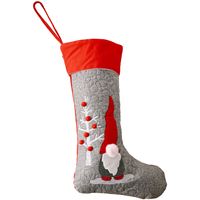Christmas Decorations Red Grey Faceless Doll Christmas Socks Big Pendant main image 3