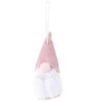 Christmas Decorations Wooden Round Bottom Faceless Doll Pendant main image 3