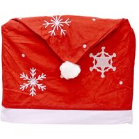 Christmas Decoration Snowflake Red Chair Cover main image 6