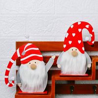 Christmas Wooden Long Curved Hat Old Man Ornaments main image 4