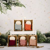 Christmas Wooden Box Small Doll Pendant main image 3