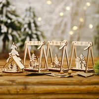 Wooden Swing Christmas Tree Ornaments main image 6