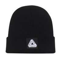 Knitted Hat Women's Korean Style Fashion Brand Labeling Letters Woolen Cap Autumn And Winter Black All-match Fashion Couple Casual Beanie Hat main image 6