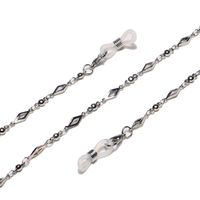 Fashion Copper Beads Diamond-shaped Glasses Chain main image 5