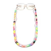 Double-layer Colorful Acrylic Pearl Plastic Glasses Chain main image 1
