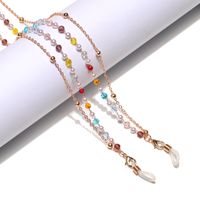 Colorful Crystal Clip Beads Glasses Chain main image 5