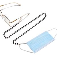 Golden Square Crystal Chain Handmade Sun Glasses Chain Travel Fashion Sunglasses Non-slip Lanyard main image 4