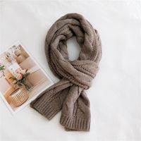 Warm Thick Woolen Scarf sku image 1