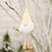 Christmas Decoration Flannel Faceless Doll Hanging Leg Pendant sku image 2
