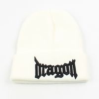 Fashion Embroidery Letters Knitted Hat sku image 2