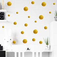 Simple Solid Color Dot Wall Stickers main image 1