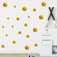 Simple Solid Color Dot Wall Stickers main image 4