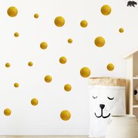 Simple Solid Color Dot Wall Stickers main image 5