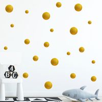 Simple Solid Color Dot Wall Stickers main image 6