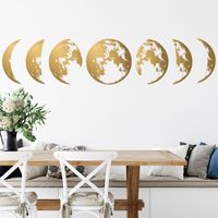 Pure Color Moon Wall Stickers main image 3