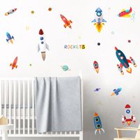 Cartoon Space Rocket Wall Stickers main image 1