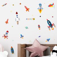 Cartoon Space Rocket Wall Stickers main image 6