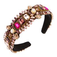 Fashion Rhinestone Pearl Flannel Glass Headband sku image 1