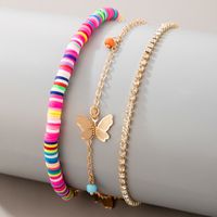 Bohemia Waist Bag Disc Butterfly Three-layer Tassel Anklet main image 3