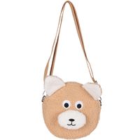 Cute Lamb Fur Bear Puppy Soft Shoulder Small Bag main image 6