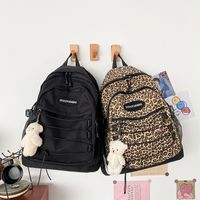 Retro Leopard Print Large-capacity Schoolbag main image 2