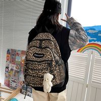 Retro Leopard Print Large-capacity Schoolbag main image 3