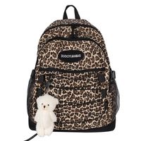 Retro Leopard Print Large-capacity Schoolbag main image 6