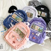 Cute Transparent Funny Soft Backpack main image 1
