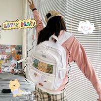 Cute Transparent Funny Soft Backpack main image 4