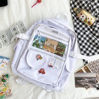 Cute Transparent Funny Soft Backpack sku image 1