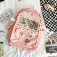 Cute Transparent Funny Soft Backpack sku image 3