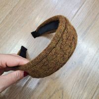 Korean Autumn And Winter New Twist Knit Flat Wide-brimmed All-match Headband sku image 2