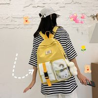 Koreanische Student Hit Farbe Rucksack Weiche Schultasche main image 4