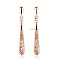 Exquisite Crystal Earrings Female Simple Earrings Fashion Bridal Jewelry sku image 2