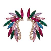 Fashion Angel Wings Glass Crystal Earrings main image 2