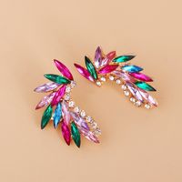 Fashion Angel Wings Glass Crystal Earrings main image 3