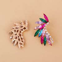 Fashion Angel Wings Glass Crystal Earrings main image 4