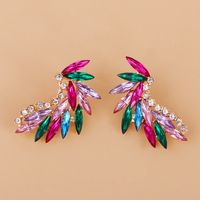Fashion Angel Wings Glass Crystal Earrings main image 5
