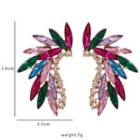Fashion Angel Wings Glass Crystal Earrings main image 6