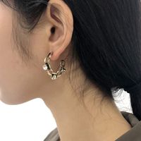 Baroque Retro C-shaped Fashion Diamond Earrings main image 3